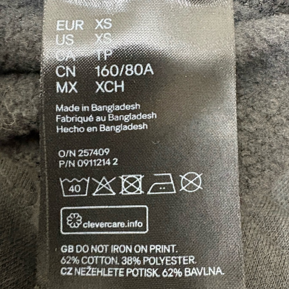 H&M Divided "Desolate The Tour" Tiger Print Oversized Cropped Sweatshirt - Picture 6 of 9